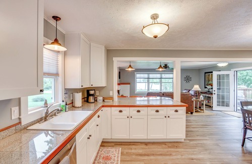 Maple City Casa | Dock + Lakeside Lawn: Family Home Near Bear Dunes