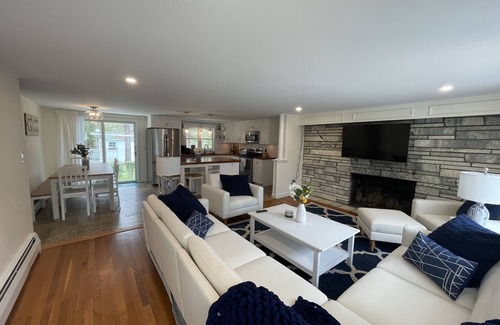 East Falmouth Casa | Private Falmouth home perfect for family fun - hot tub, fire pit, and game room!