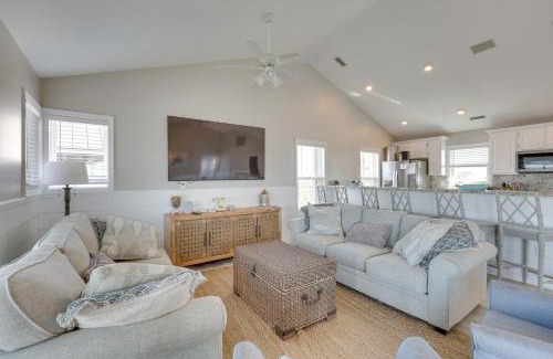 Ocean City Beach Casa | Private Hot Tub and Dock North Topsail Beach Home