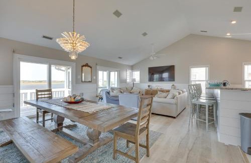 Ocean City Beach Casa | Private Hot Tub and Dock North Topsail Beach Home