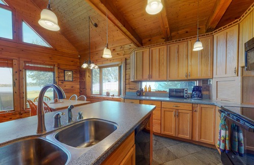 North Hero Casa | Private island getaway with beach access, lake views, wood stove, and WiFi