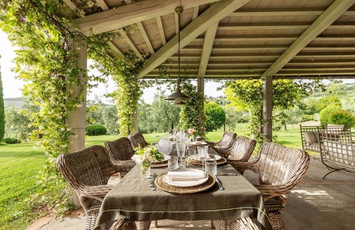 San Casciano dei Bagni Villa | Casa de vacaciones privada con WIFI, A/C, piscina privada, jacuzzi, TV, patio, vista panorámica