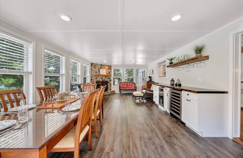 Goodview Casa | Private Lakefront Home W/ Dock, Fire pit, outside shower & Hot tub