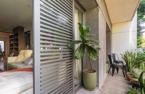 Hipódromo Apartamento | Private office, Outside fireplace, WalkScore 100