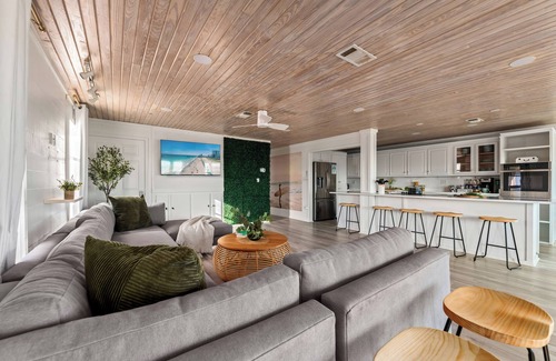 Surf Side Shores Casa | Private Pool 20Steps2Beach Arcade Ping Pong Sleeps18 Barrel Sauna