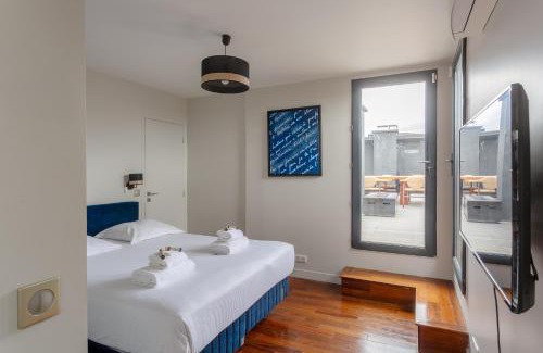 Republique–Point-du-Jour Apartamento | Private Studio rooftop & Tour Eiffel View