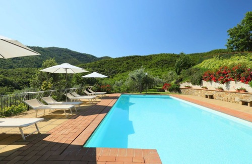 Pieve di Chio Villa | Estupenda casa de vacaciones privada con WIFI, piscina privada, TV, balcón, cerca de Cortona