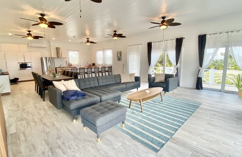 North Palmetto Point Villa | Private Beachfront Villa on most stunning pink sand beach