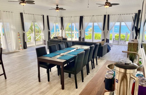 North Palmetto Point Villa | Private Beachfront Villa on most stunning pink sand beach