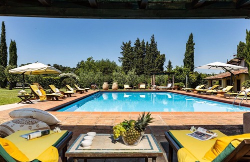Figline e Incisa Valdarno Villa | Estupenda casa de vacaciones privada con jacuzzi, sauna, WIFI, A/C, piscina privada, TV, patio