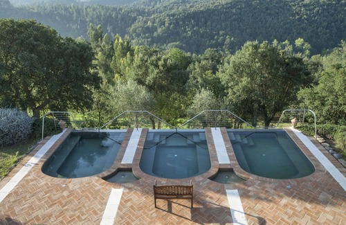 Monticiano Villa | Casa de vacaciones privada con A/C, jacuzzi, sauna, WIFI, piscina privada, TV, patio