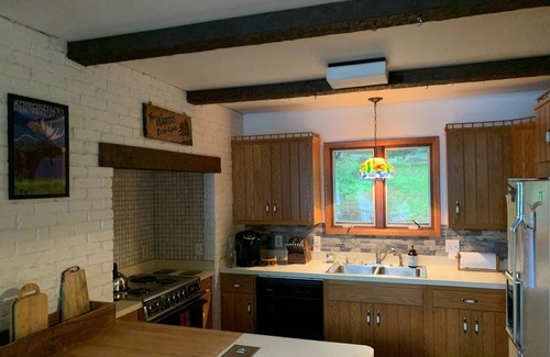 Old Forge Casa | Private waterfront spacious home, 1/4 mile to Water Safari & 1/3 mile to village