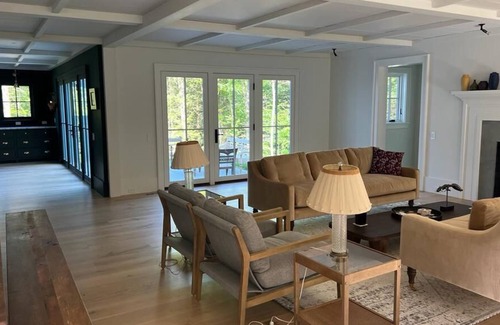 Litchfield Casa | Private wooded family retreat with pool along picturesque river