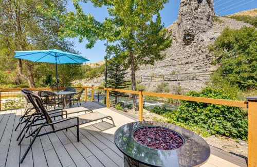 Snowbird Casa | Provo River Cabin with Private Bridge and Trail Access