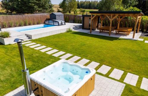 Susiec Casa | Przystań Roztocze 176 podgrzewany basen sauna jacuzzi bilard 14 osób