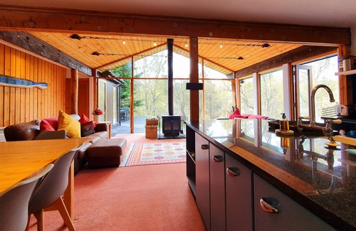 Nethy Bridge Casa | Ptarmigan Lodge - 4 habitaciones Lodge con bañera de hidromasaje