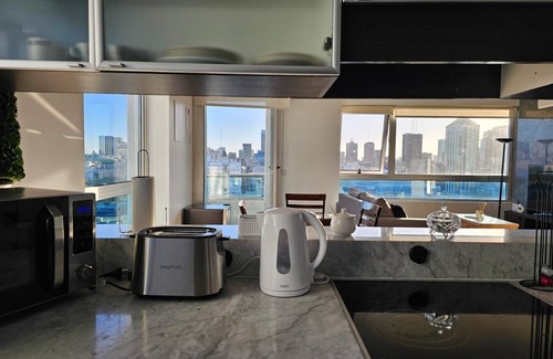 Microcentro Apartamento | Puerto Madero frente al Hotel Hilton Piso 16 Vista a la Ciudad