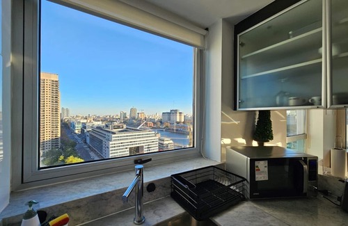 Microcentro Apartamento | Puerto Madero frente al Hotel Hilton Piso 16 Vista a la Ciudad