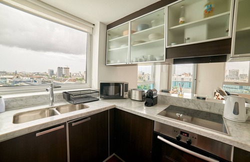Microcentro Apartamento | Puerto Madero frente al Hotel Hilton Piso 16 Vista a la Ciudad