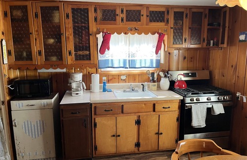 Kalkaska Cabaña | Quaint Family lake cottage w/beach, dock,internet on all sports Crawford Lake
