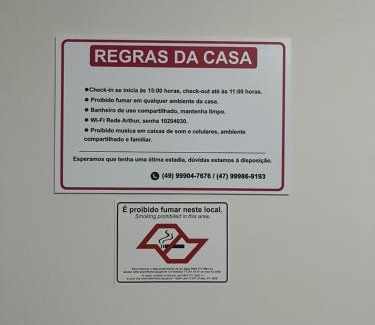 Primeiro de Maio Casa | Quarto privativo em Brusque próximo ao hospital e centro