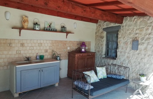 La Baume-de-Transit Cama Y Desayuno | Queen-Framboise-Queen-Baño Privado-Vista al campo