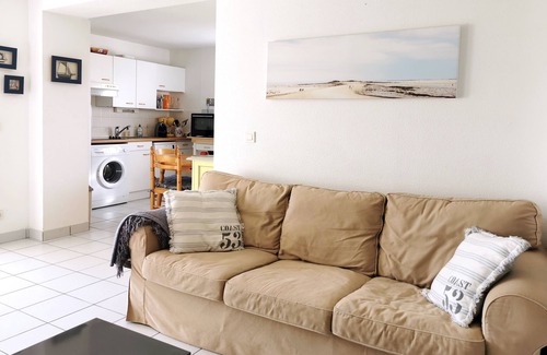 Carnac Apartamento | En silencio, 3 habitaciones para 6 pers. con jardín en residencia con piscina y Wi-Fi