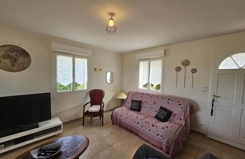 La Mesniere Casa | Quiet and panoramic view of fields and La Sarthe