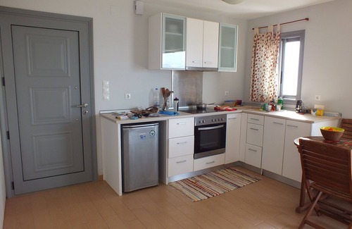 Kamari Apartamento | Precioso apartamento con vistas panorámicas al mar Egeo y Telendos