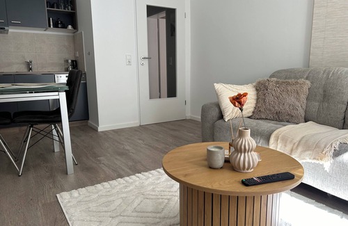 Coesfeld Apartamento | Quiet basement apartment on Coesfelder Berg with infrared sauna