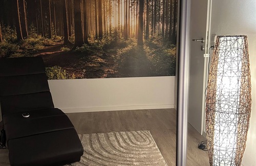 Coesfeld Apartamento | Quiet basement apartment on Coesfelder Berg with infrared sauna