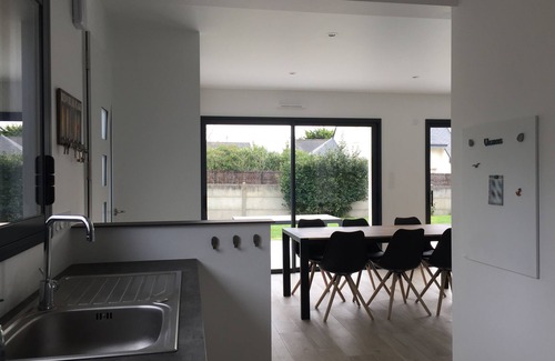 Saint-Pierre-Quiberon Casa | Casa tranquila, a 300 m de una hermosa playa de arena, lado de la bahía