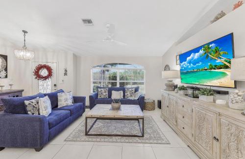 Marco Island Casa | Quiet inland home with pool, two queen beds and grill