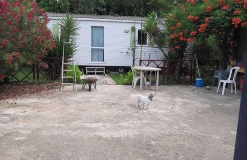Sainte-Marie-la-Mer Casa | Quiet mobile home with garden & private terrace, close to the beach.