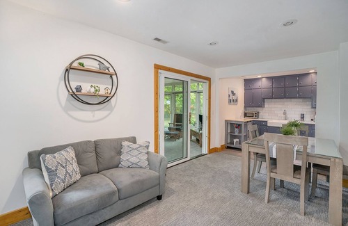 Shorewood-Tower Hills-Harbert Cabaña | Quiet remodeled cottage near downtown Sawyer - private deck, gas grill, firepit