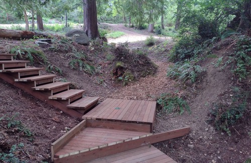 Shelton Alquiler De RV | Quiet tent site. Lots of room. Pet friendly.