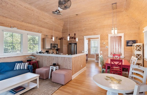 Cape Fear Station Casa | Quiet, Wooded Sanctuary - Near Sunrise and Sunset Beaches - Dog Friendly