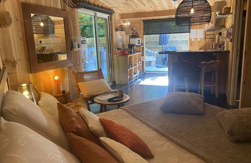 Biscarrosse Chalet De Esquí | tranquilo chalet de madera golf cerca del lago y el océano 3 estrellas
