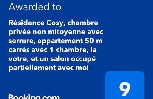 Colombes Casa | Résidence Cosy, chambre privée non mitoyenne avec serrure dans un appartement de 50 m carrés