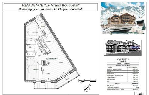 Champagny-en-Vanoise Apartamento | Résidence Le Grand Bouquetin - 3 Pièces pour 6 Personnes MAE-0004