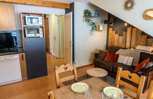 Les Orres Apartamento | Résidence Le Parc Des Airelles - Chaleureux T2 avec superbe vue sur les pistes MAE-3621