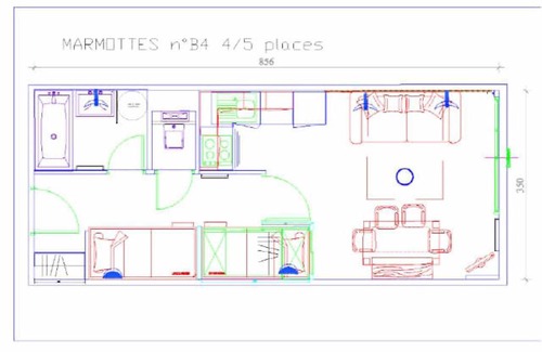 Eaux-Bonnes Apartamento | Résidence MARMOTTES - Studio pour 5 Personnes MAE-9084