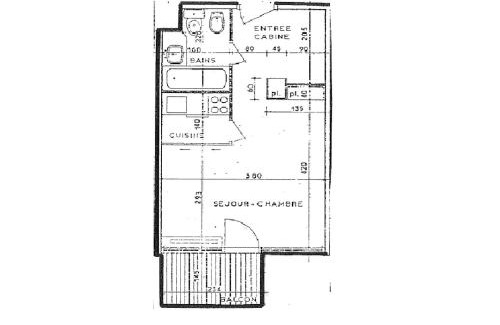 Val-Thorens Apartamento | Résidence Neves - VAL THORENS location: Studio pour 4 personnes dans un quartier animé (LES NEVES) MAE-9082