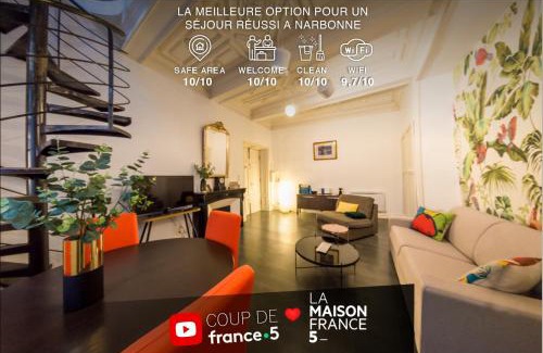 Centre Historique Apartamento | RétroMirabeau "Le Jacobin" - 75m2 - TERRASSE EXTERIEURE PATIO- 2 à 4 pers - CALME - COURS MIRABEAU HALLES GARE - EMPLACEMENT TOP - Chèques Vacances CONNECT