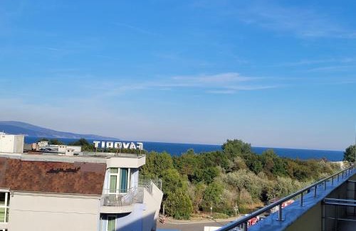 Sunny Beach Apartamento | Rainbow 1, Apartment 131, Sunny Beach, Terrace with Sea View