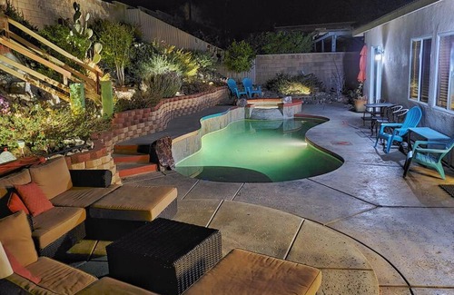 Desert Hot Springs Casa | Rainbow Springs - 5 Bedroom Oasis w/ Pool+Spa