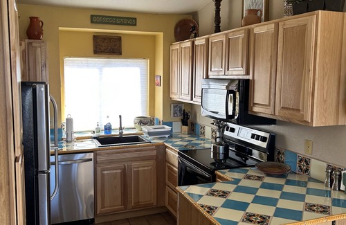Borrego Springs Casa | Rams Hill home with beautiful easterly views!