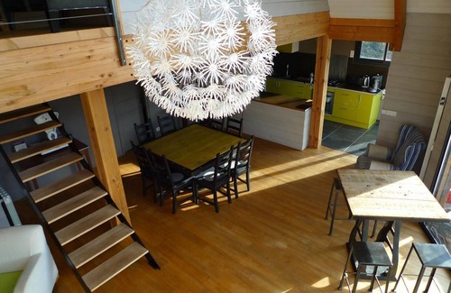 Vier-Bordes Chalet De Esquí | Vista impecable de chalet de madera contemporánea rara a 1000m Alt a 6 km Statio