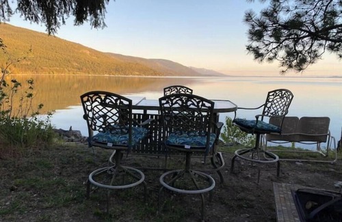 Woods Bay Casa | RARE FIND: Over 200' of Flathead Lake Lakefront with distinctive home