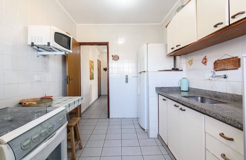 Praia Grande Apartamento | Raridade - Apt próx praia vista mar ar con